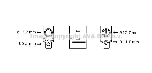 AVA QUALITY COOLING išsiplėtimo vožtuvas, oro kondicionavimas RT1488